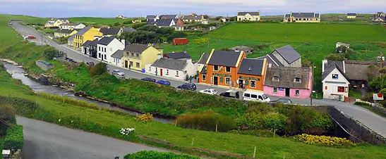 the town of Doolin in Country Clare