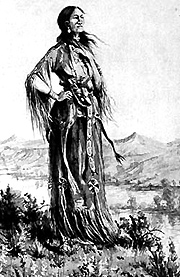 a painting of Sacagawea