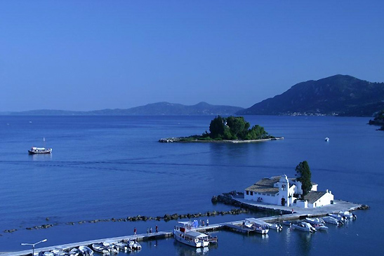 scenic seascape, Corfu