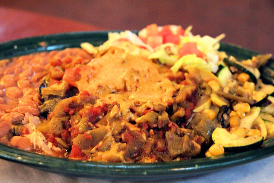 traditional New Mexican dish at El Pinto, Albuquerque