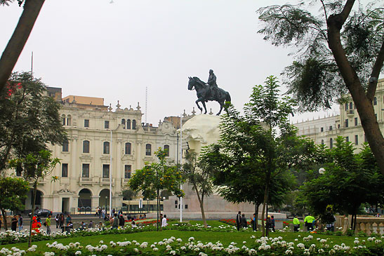 a square in Lima