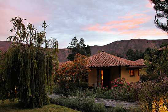 private casitas at the Sol y Luna Resort in the Sacred Valley