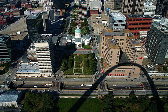 aerial view of St. Louis