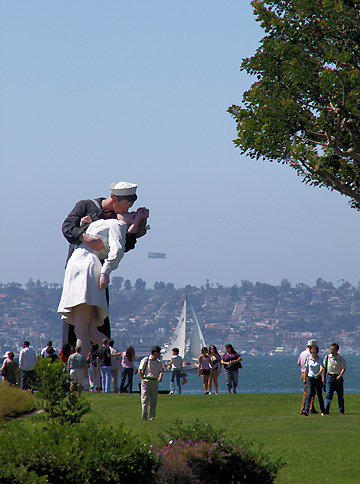 25 foot statue by J. Seward Johnson, San Diego waterfront (Embarcadero) near the USS Midway Museum