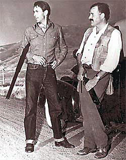 Hemingway and Gary Cooper hunting in Sun Valley