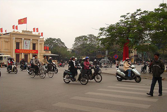 motorcycle traffic, Ho Chi Minh City