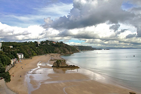 a beach scene, South West Coast of Wales