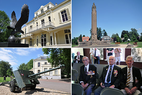 different views of the Airborne Museum in Oosterbeek near Arnhem including visiting veterans of Operation Market-Garden, Holland