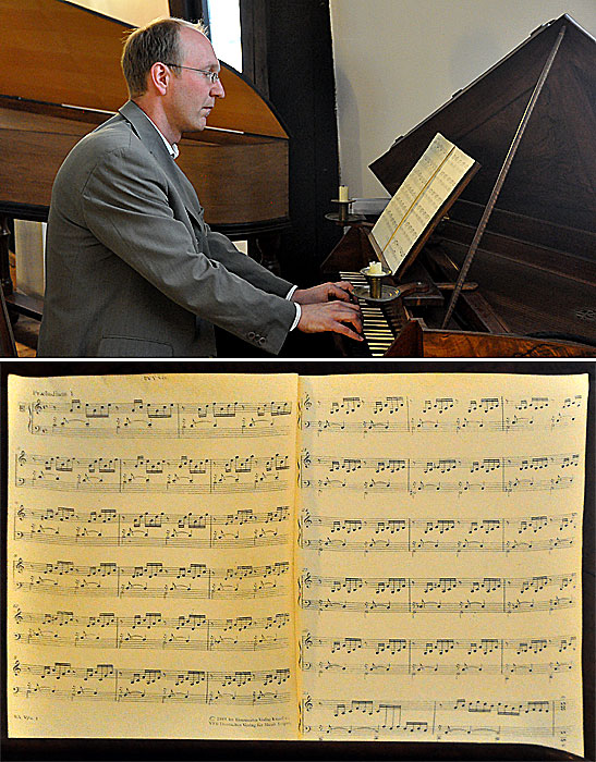 Michael Meissner on the keyboards and a Bach cantata composition from 1726 at the Bacchaus