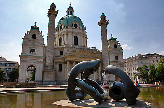 the Church of St. Charles in Vienna