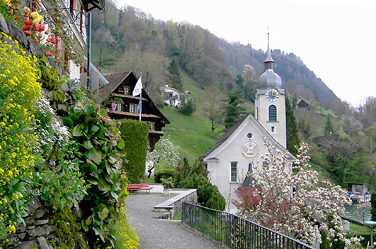 the parish church of St. Idda in Bauen, Switzerland