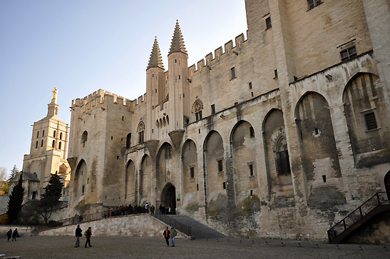 the Pope's Palace in Avignon