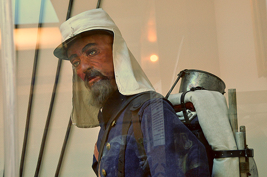 figure of a Legionnaire, the museum of the French Foreign Legion, Aubagne