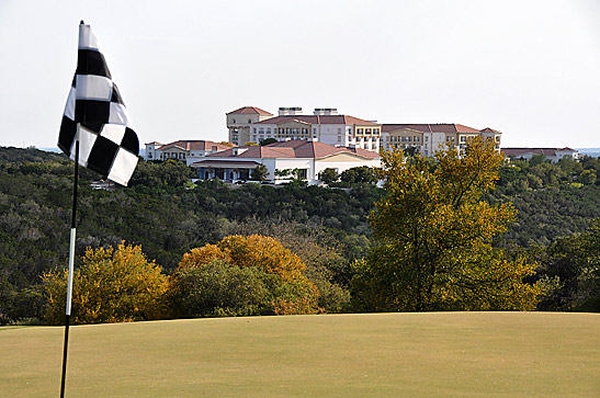 the Westin La Cantera Resort with the golf course in the foreground, San Antonio, Texas