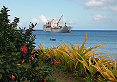 the Aranui 3 off the Marquesa Islands