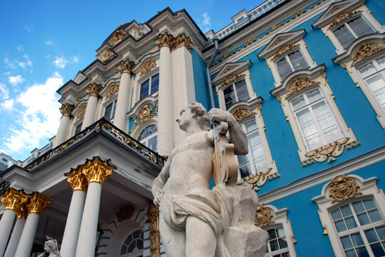 the Catherine Palace in Pushkin