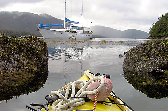 moored yacht