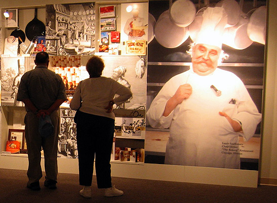 the Szathmary exhibit at the Culinary Archives and Museum, Johnson and Wales University, Providence, Rhode Island
