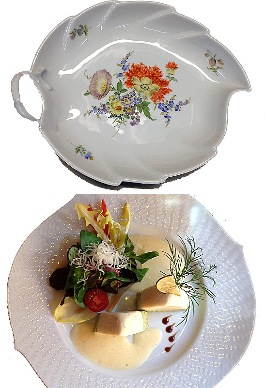 porcelain ware and an exquisite meal in an authentic Saxon restaurant, Eisleben