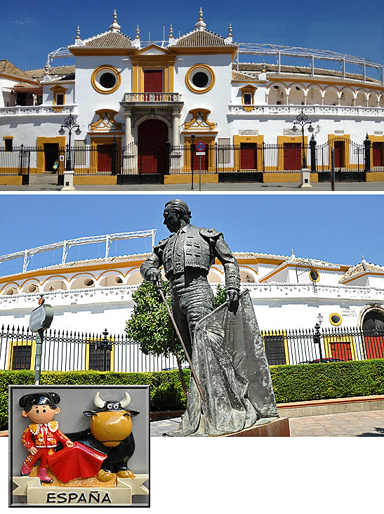 bull fight arena in Seville, Andalusia