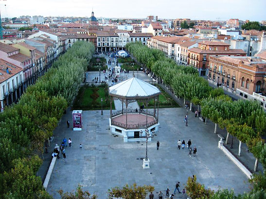 the central square of alcala, Spain