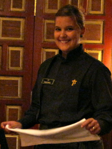 smiling server at the Parador de Alcala de Henares