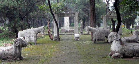 the Kong family cemetery in Qufu