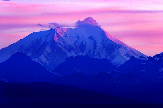 Mt. McKinley at sunset, Denali National Park, Alaska