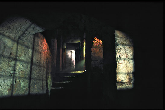 dark and eerie interior of Mary King's Close