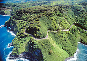 Hana Highway winding among the Maui coast