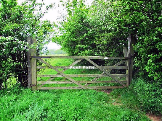 footpath sign, Lake District