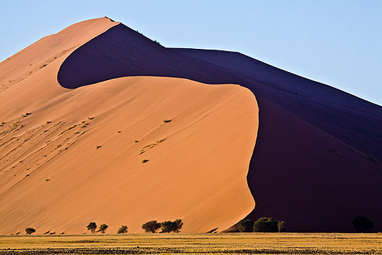 imposing sand dune in the Namib desert, Namibia