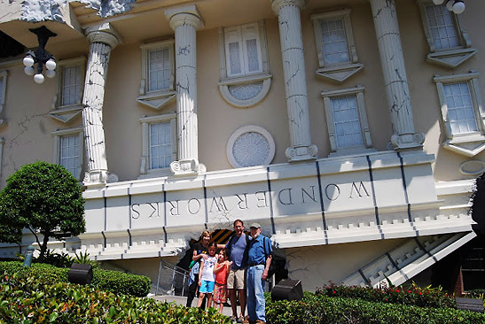 the entrance to Wonderworks, Orlando