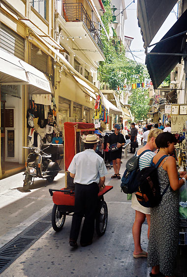 street vnedor near the Plaka neighborhood of Athens