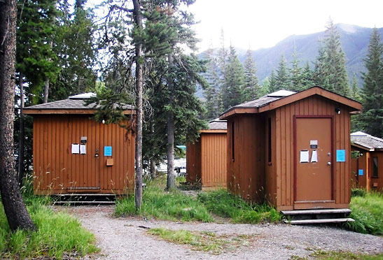 music practice huts at the Banff Centre
