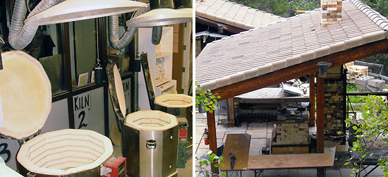 electric kilns and outdoor, wood-fired kilns at the Banff Centre