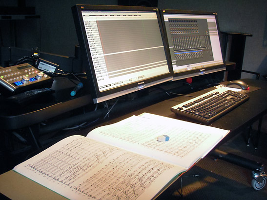 a film scoring studio at the Banff Centre