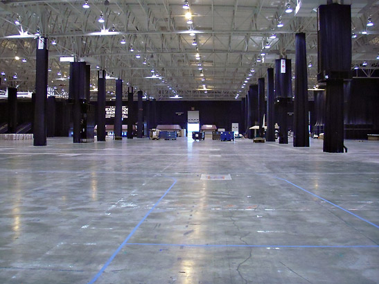 the present I-X Center is a privately owned and successful trade show facility