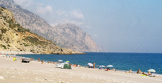 isolated beach at Sougia on the southern coaast of Crete