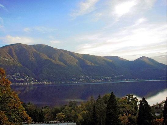 Lake Maggiore and Ascona as viewed from Monte Verita