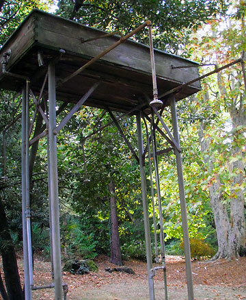 outdoor shower from the early 1900s, Monte Verita