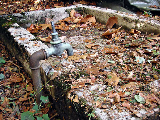 outdoor bathtub from the early 1900s, Monte Verita