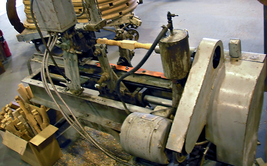 spoke lathe designed and built by Jack Lubzinski