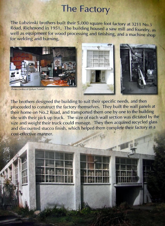 poster showing the Lubzinski brothers' factory