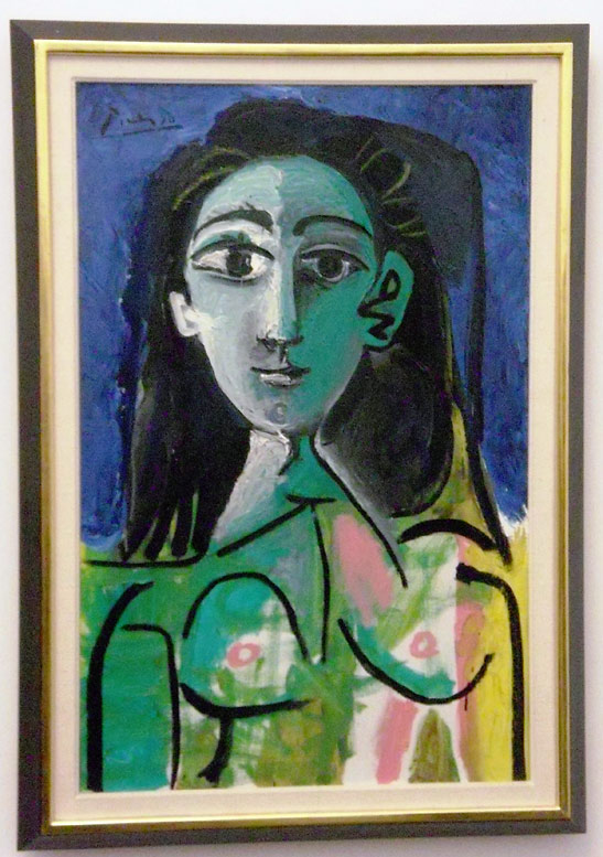 Buste de Femme (Jacqueline), a painting by Pablo Picasso at the Rosengart Collection, Lucerne