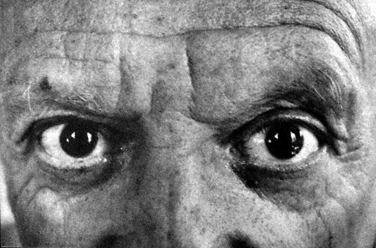 David Douglas Duncan's photograph of Pablo Picasso's eyes
