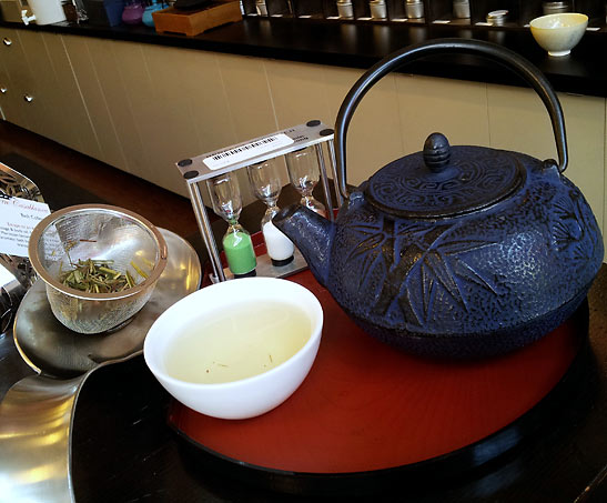 tea bar at Silk Road Tea, just outside Victoria, BC's Chinatown