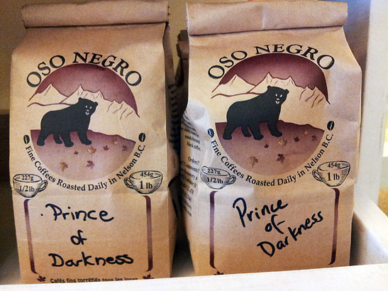 Oso Negro/Princess of Darkness coffee blend at the Venu Sophia