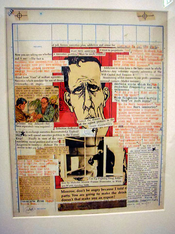 original collage from William S. Burroughs at the MuseumsQuartier