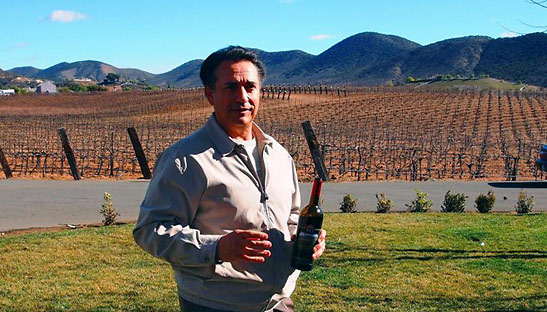 owner Robert Reyes at the Reyes Winery, Agua Dulce
